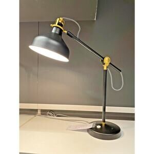 IKEA RANARP Work Table Lamp Black w/ E26 Bulb Included - NEW